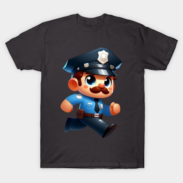 Cute Policeman T-Shirt by Dmytro